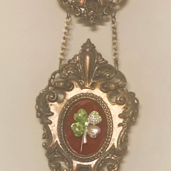 Brooch Art in baroque frames vintage miniature set of 3 - Picture 2 of 2